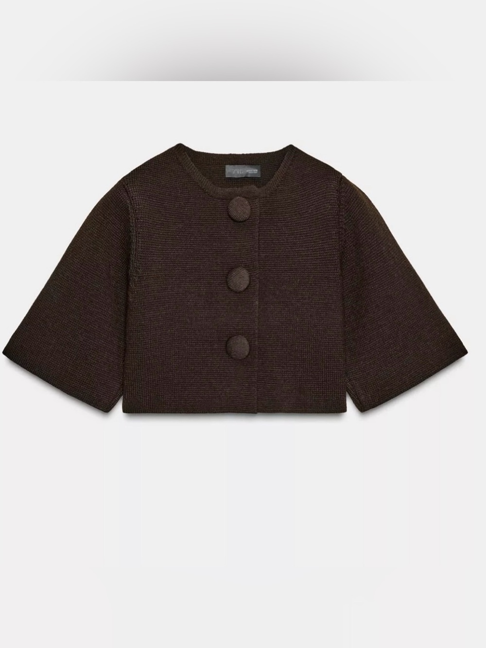 NWT ZARA - crop oversized button cardigan